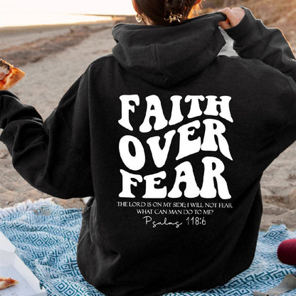 Faith over Fear Sweatshirt,Christian Shirt,Bible Verse Hoodi